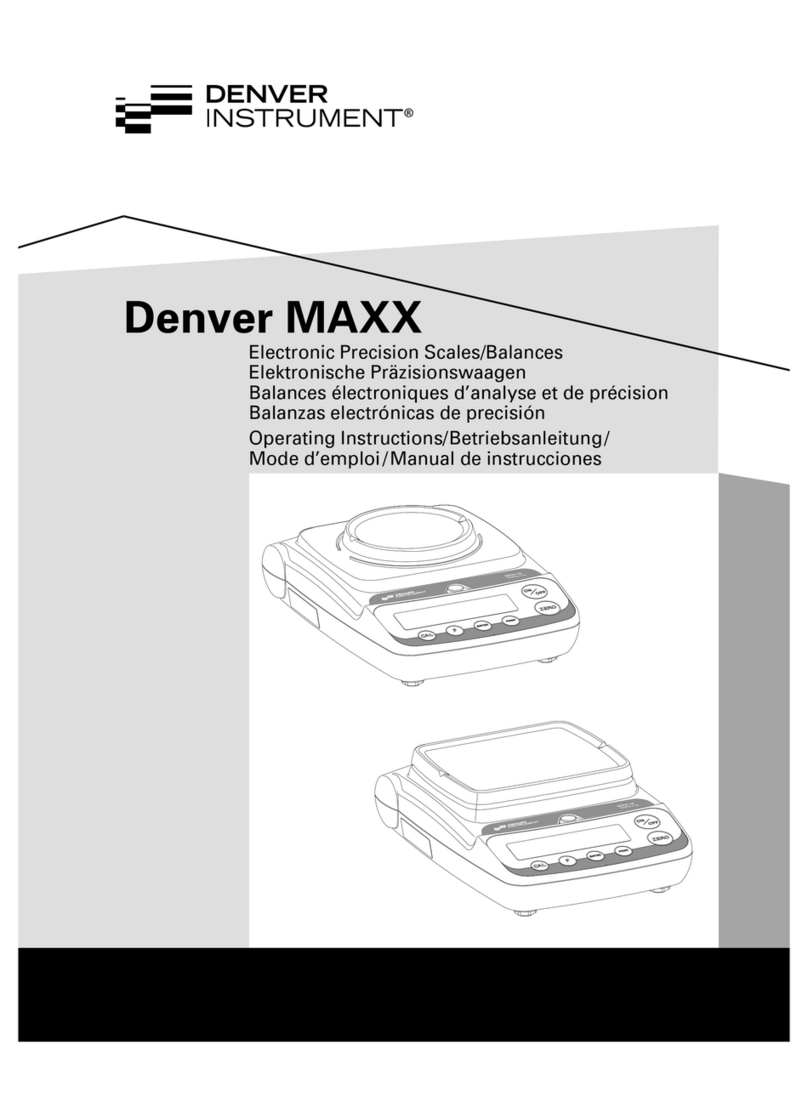 Denver Instrument MAXX operating instructions Denver Instrument MAXX operating instructions