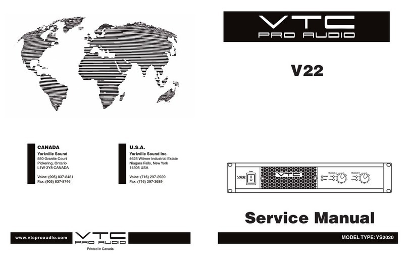 VTC Pro Audio V22 YS2020 Service manual
