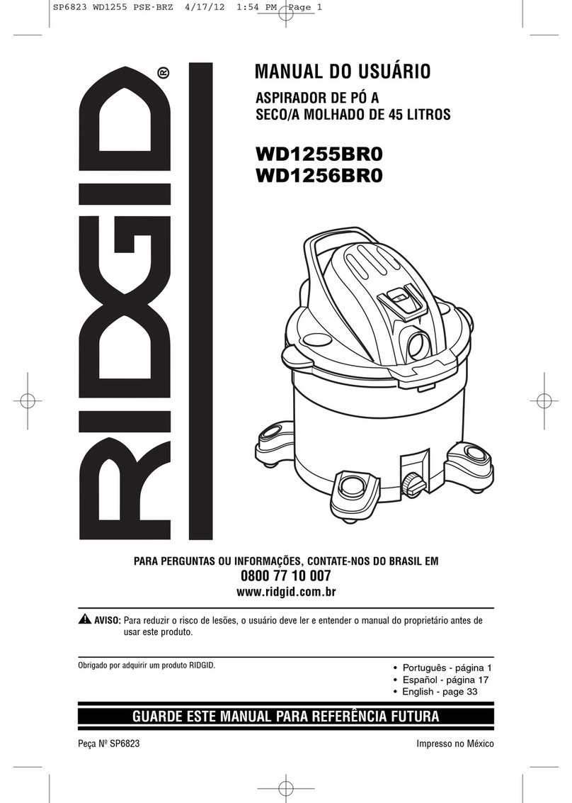 RIDGID WD1255BR0 User manual RIDGID WD1255BR0 User manual