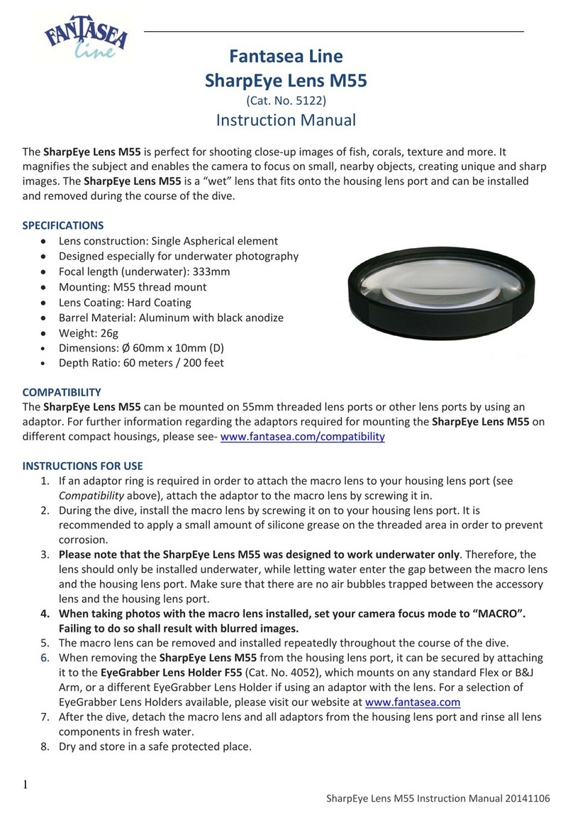 Fantasea Line SharpEye Lens M55 instruction manual