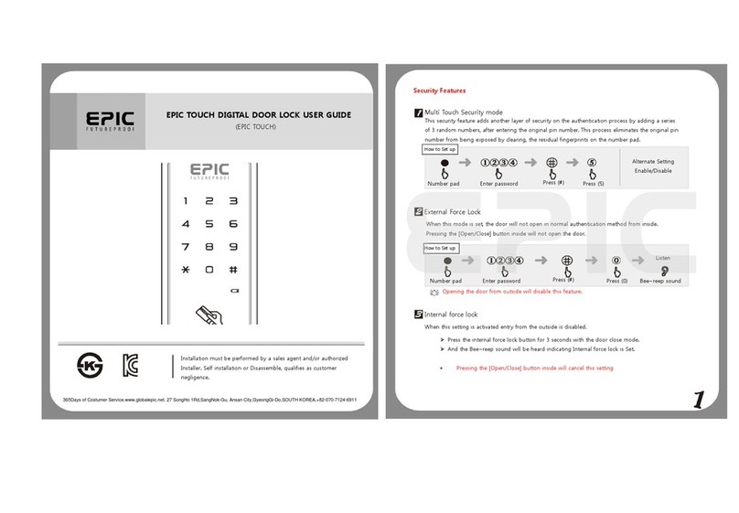 Epic EPIC TOUCH user guide