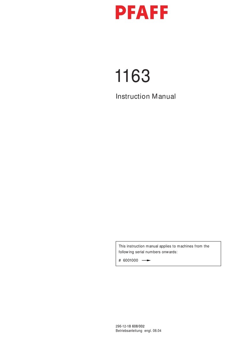 Pfaff 1163 User manual