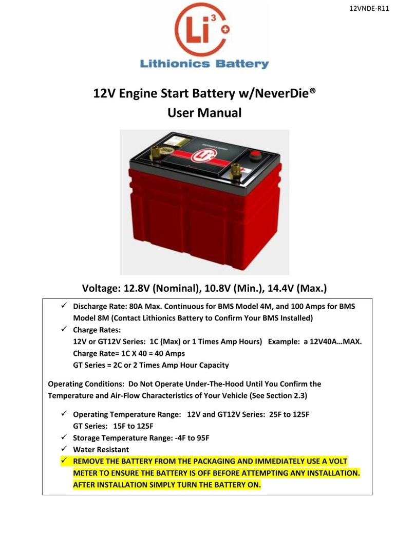 Lithionics Battery NeverDIE user manual Lithionics Battery NeverDIE user manual