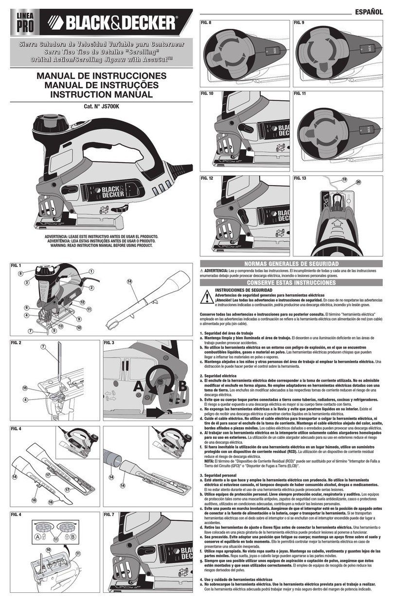 Black & Decker JS700K Line PRO User manual