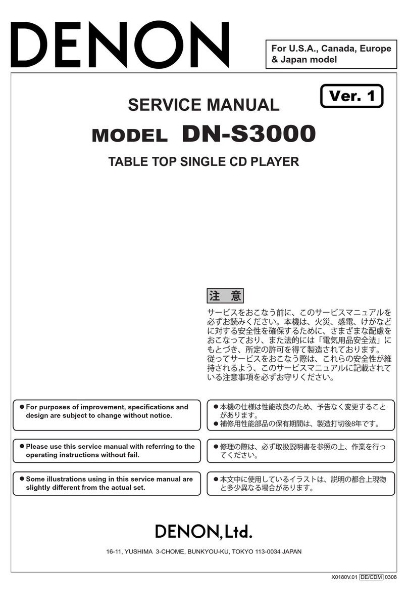 Denon DN-S3000 Service manual