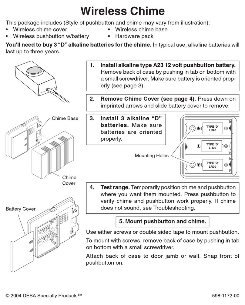 Desa Wireless Chime user manual