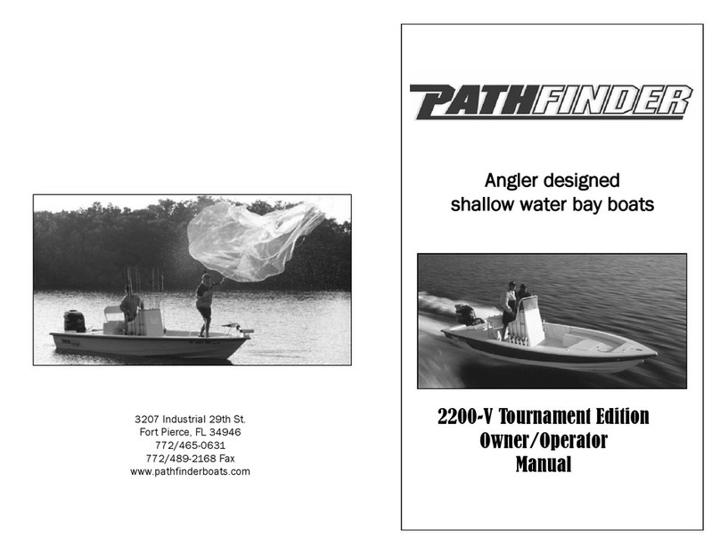 PATHFINDER 2200-V Tournament Edition Owner's/operator's manual