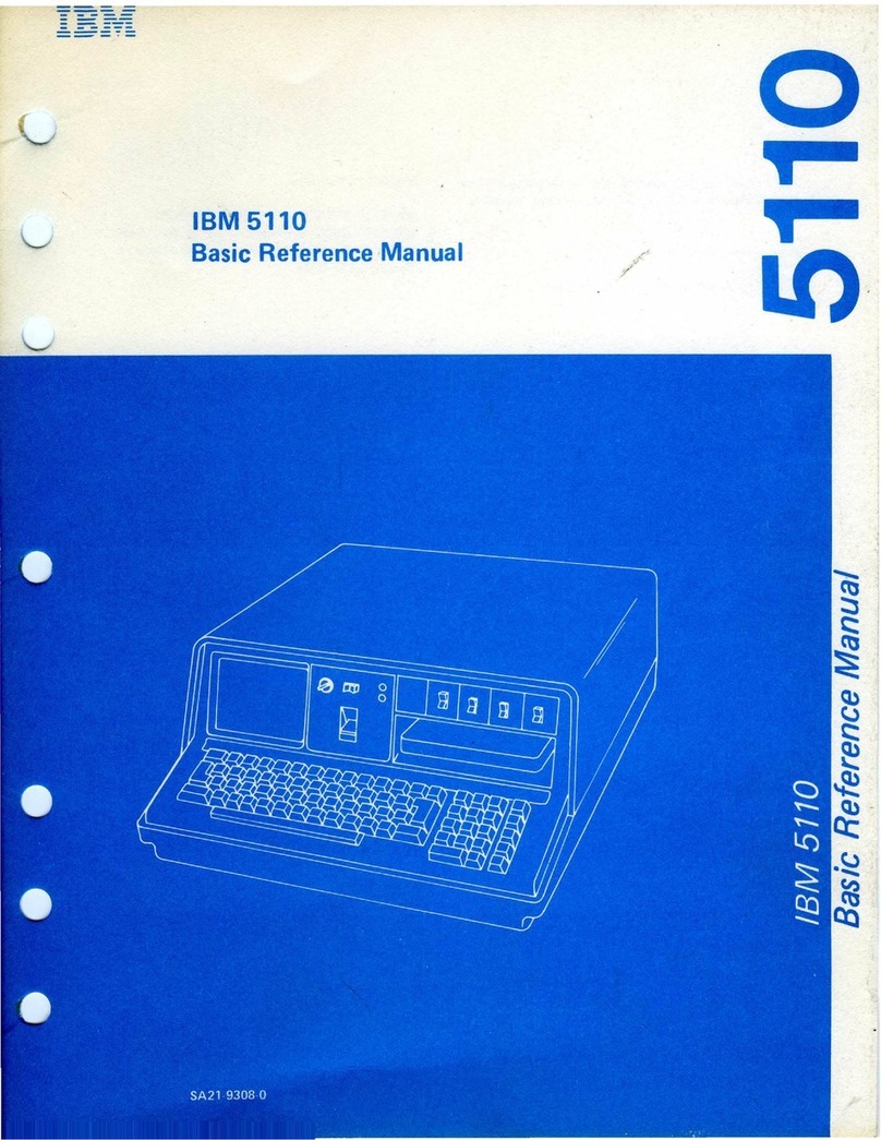 IBM 5110 User manual