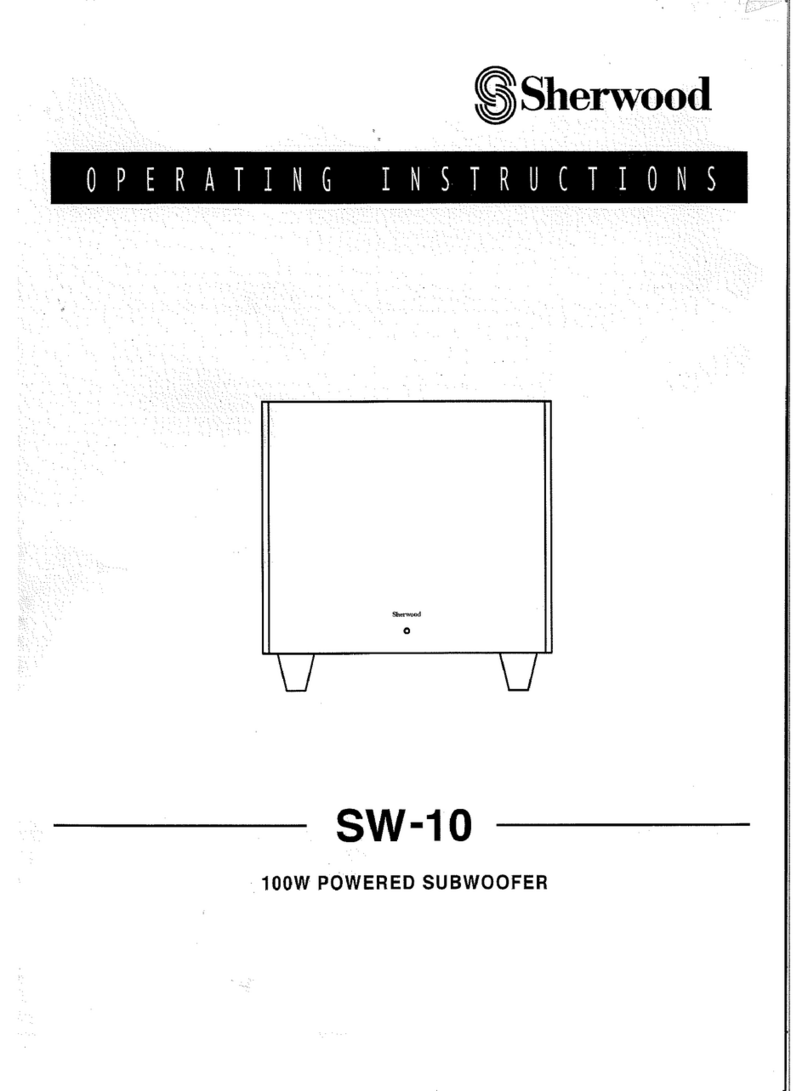 Sherwood SW-10 operating instructions