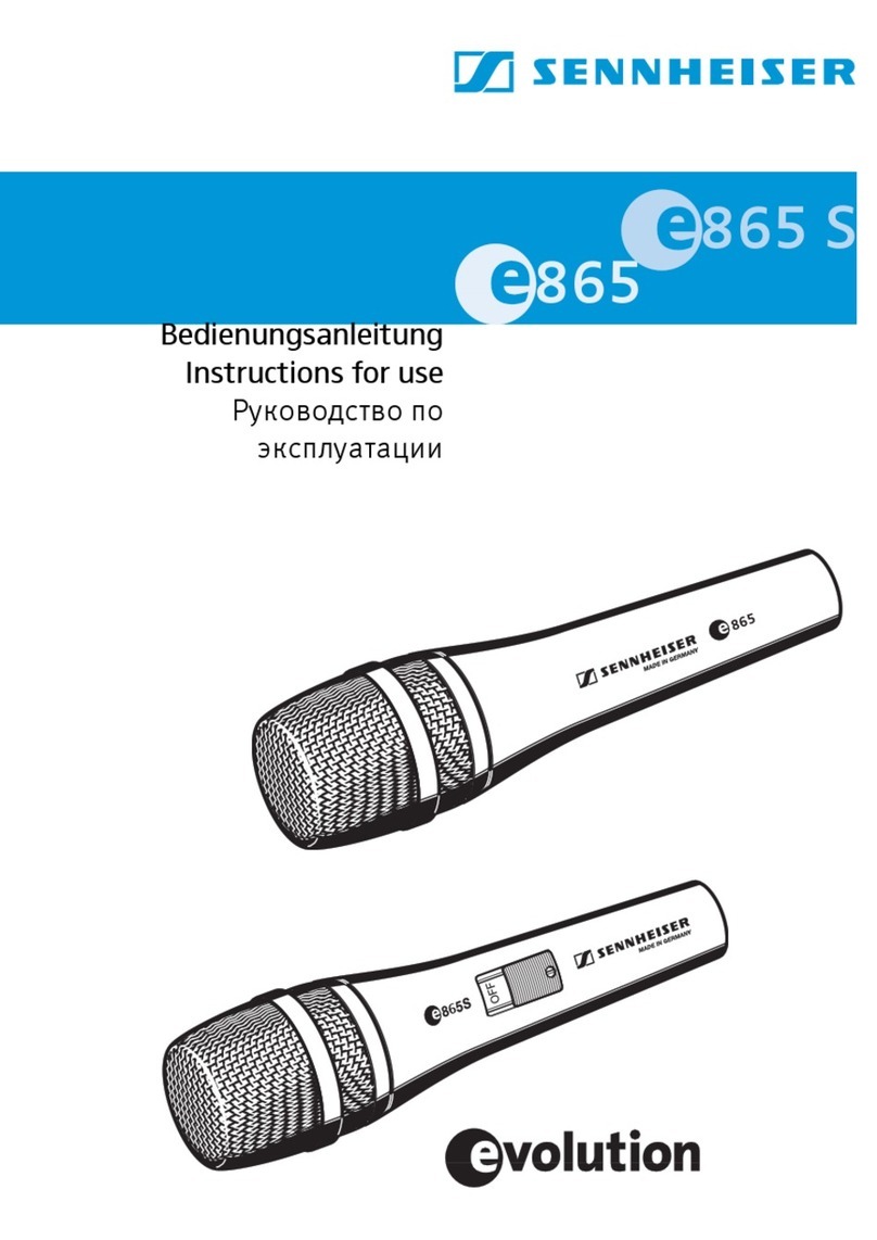 Sennheiser Evolution E865 user guide