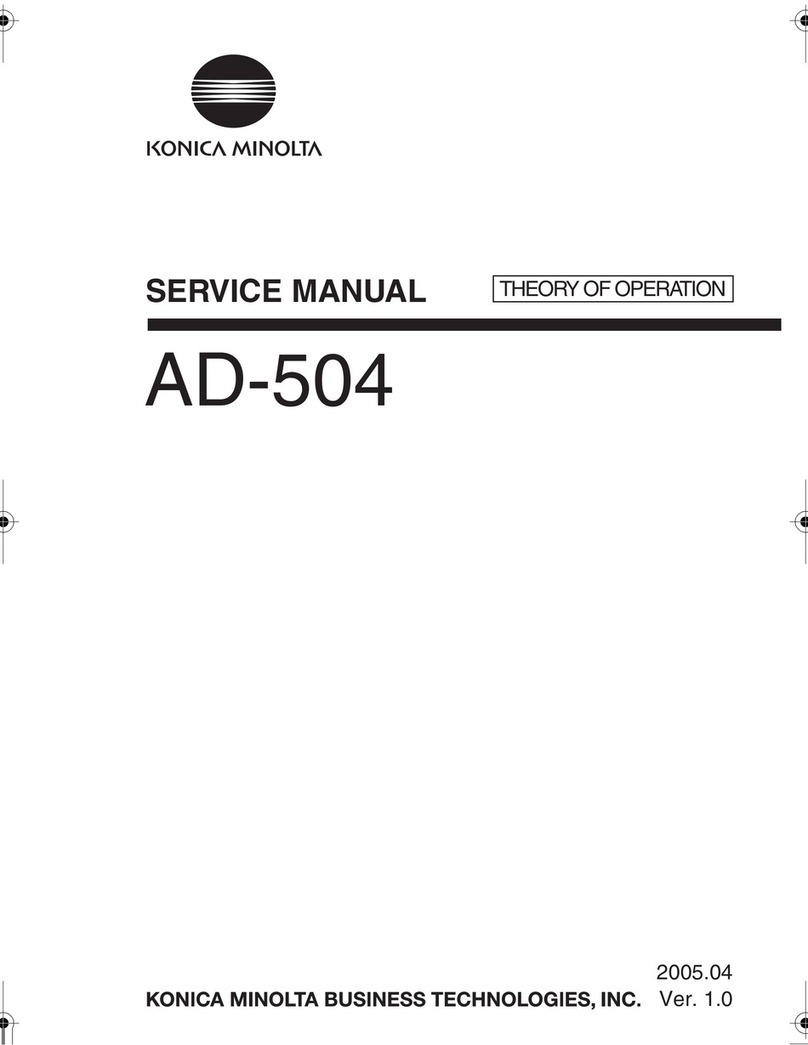 Konica Minolta AD-504 Service manual