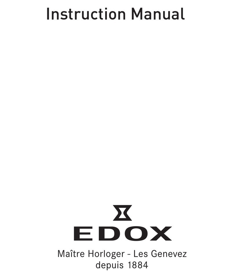 Edox Watch instruction manual