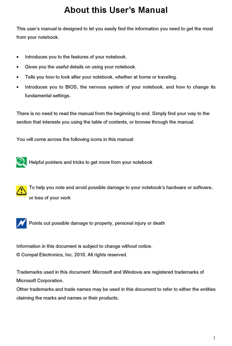 Compal Notebook PC User manual