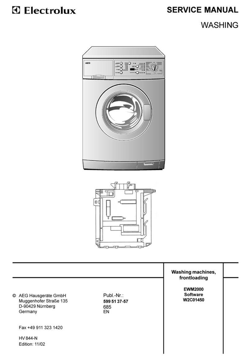Electrolux EWM2000 User manual