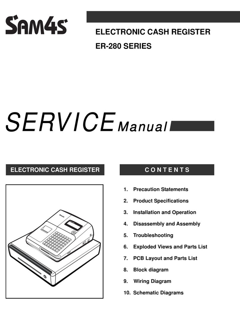 Sam4s ER-280 SERIES Service manual