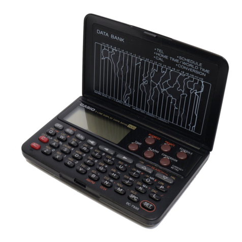 Casio DC-7500 User manual