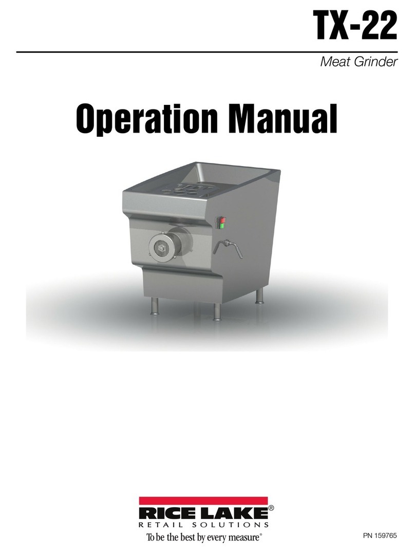 Rice Lake TX-22 Operation manual