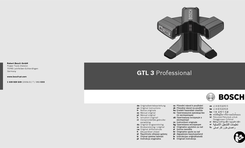 Bosch GTL 3 Professional User manual