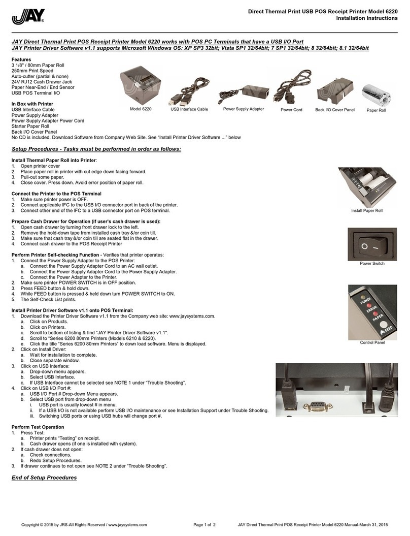 Jay 6220 installation instructions
