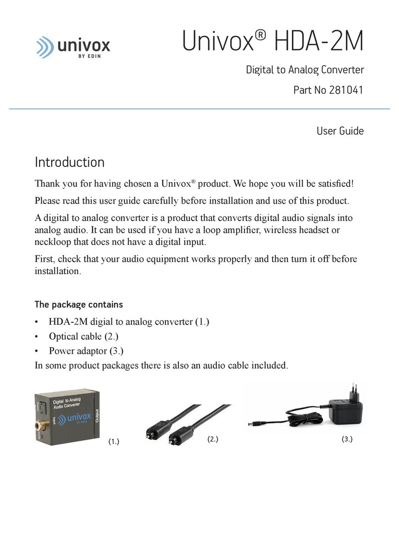 Univox HDA-2M user guide