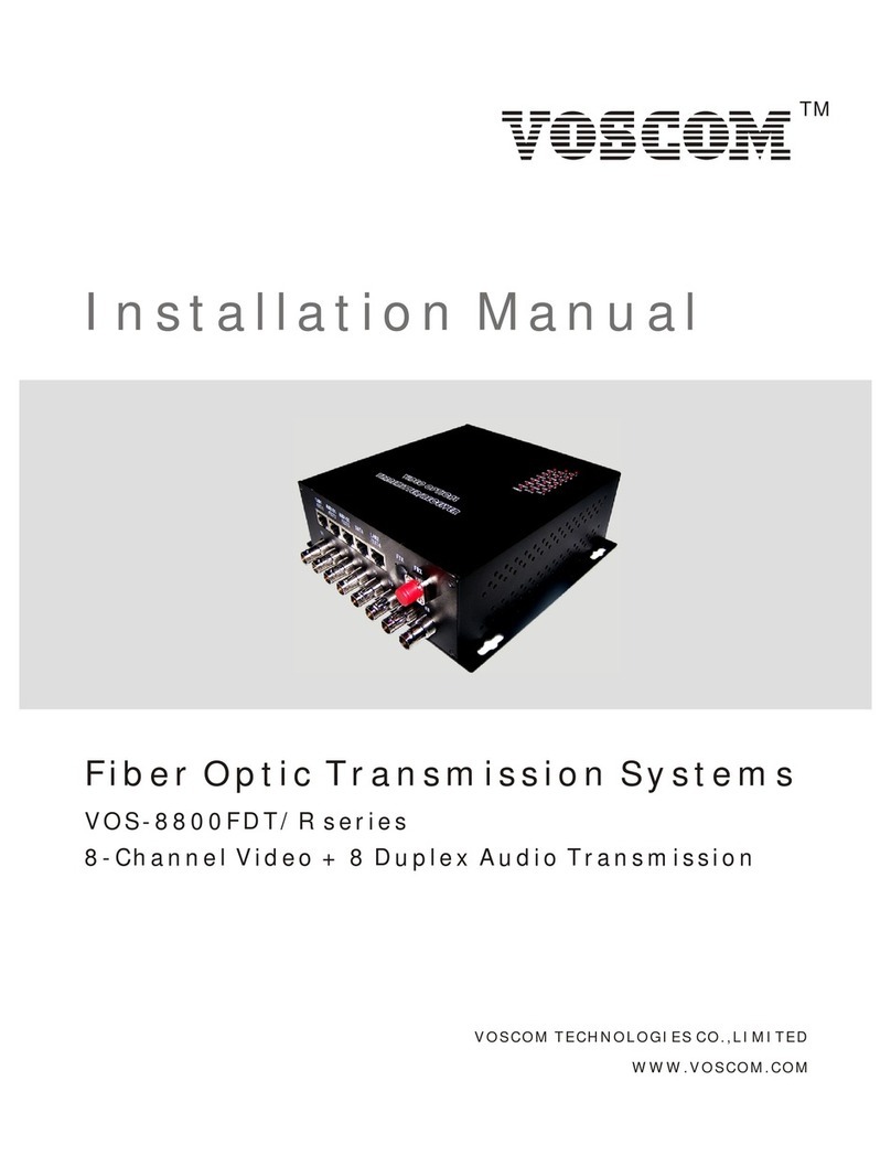 Voscom VOS-8800FDMT installation manual