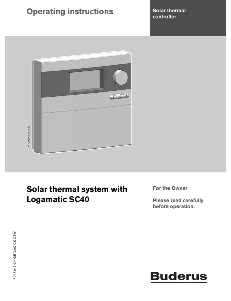 Buderus Logamatic SC40 User manual