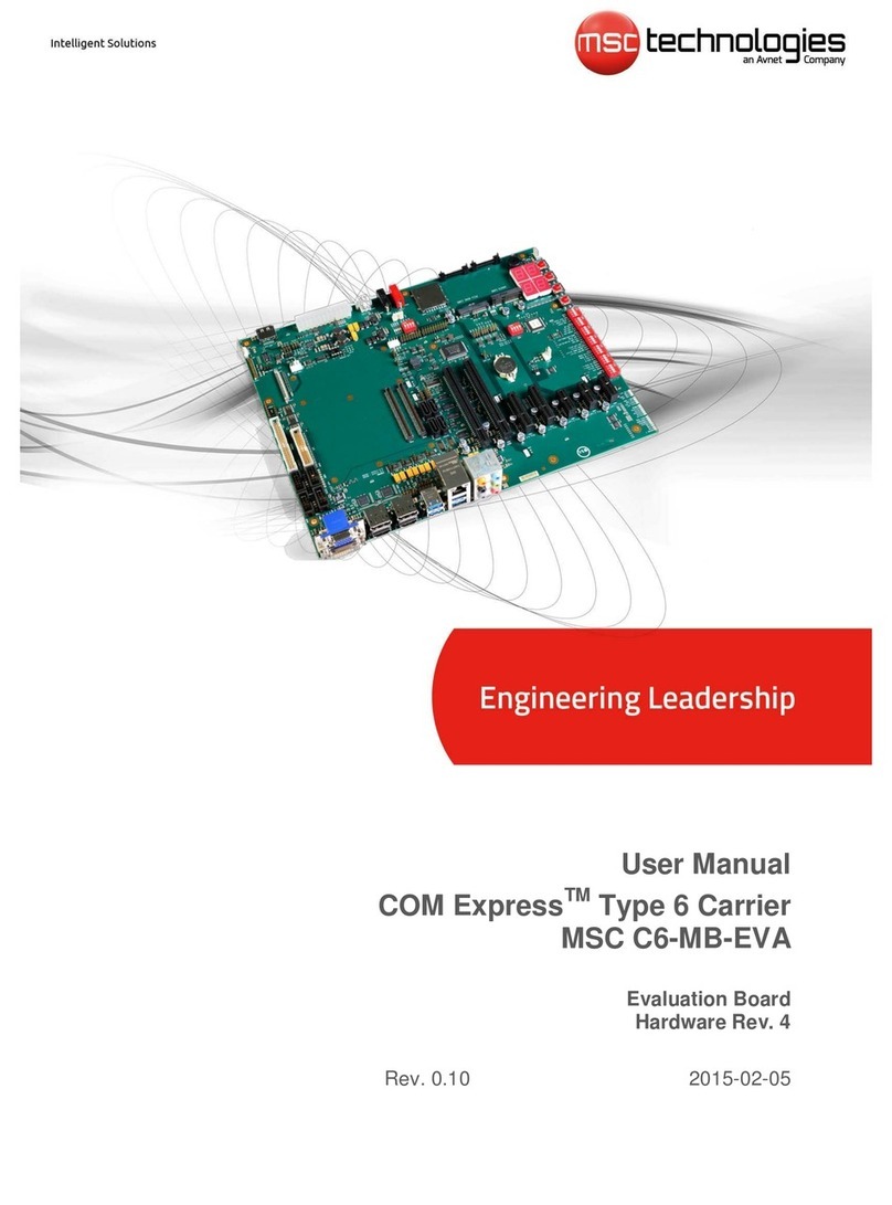 MSC COM Express  C6-MB-EVA User manual