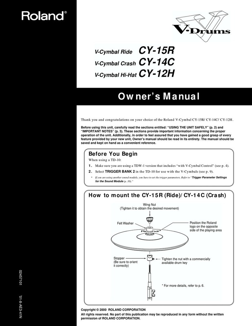 Roland CY-15R User manual
