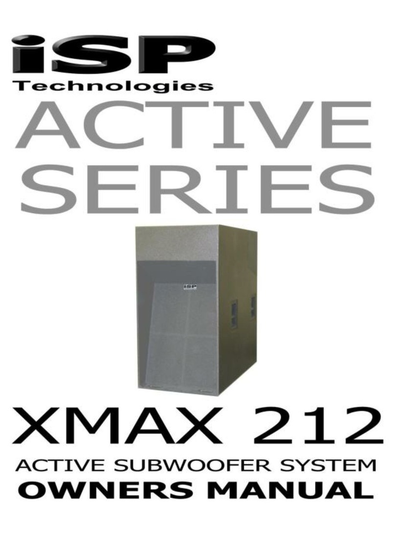 iSP Active XMAX 212 owner's manual
