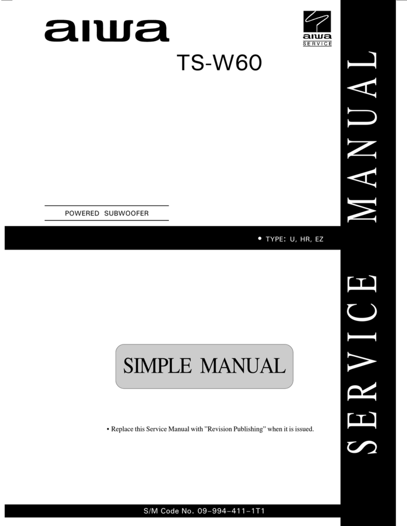 Aiwa TS-W60 Service manual