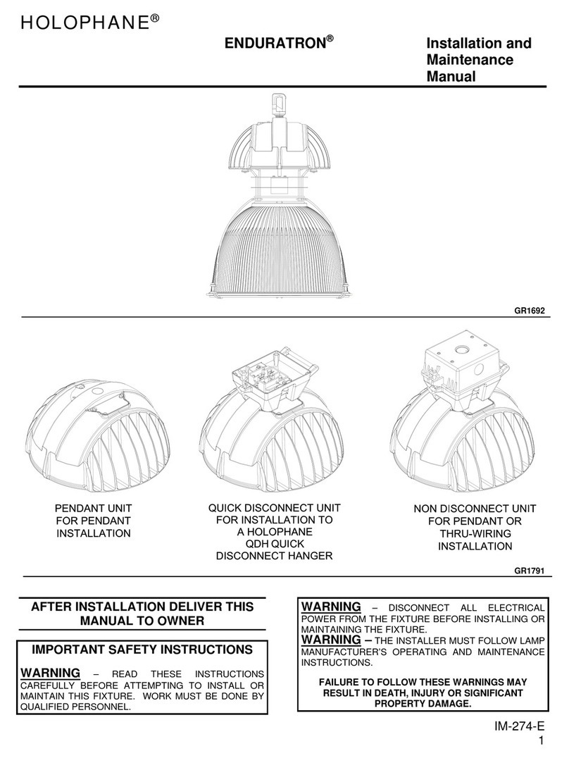 HOLOPHANE Enduration User manual