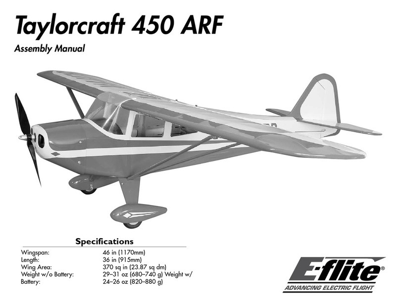 E-FLITE Taylorcraft 450 ARF Assembly manual