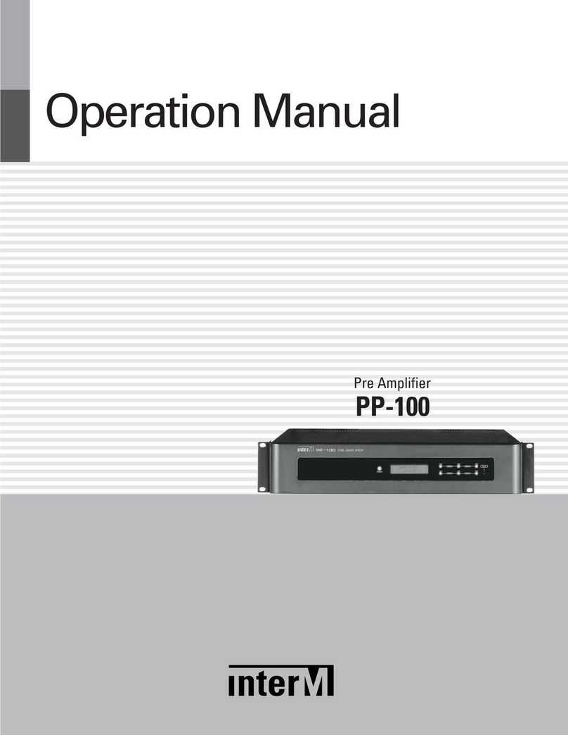 Inter-m PP-100 Operation manual