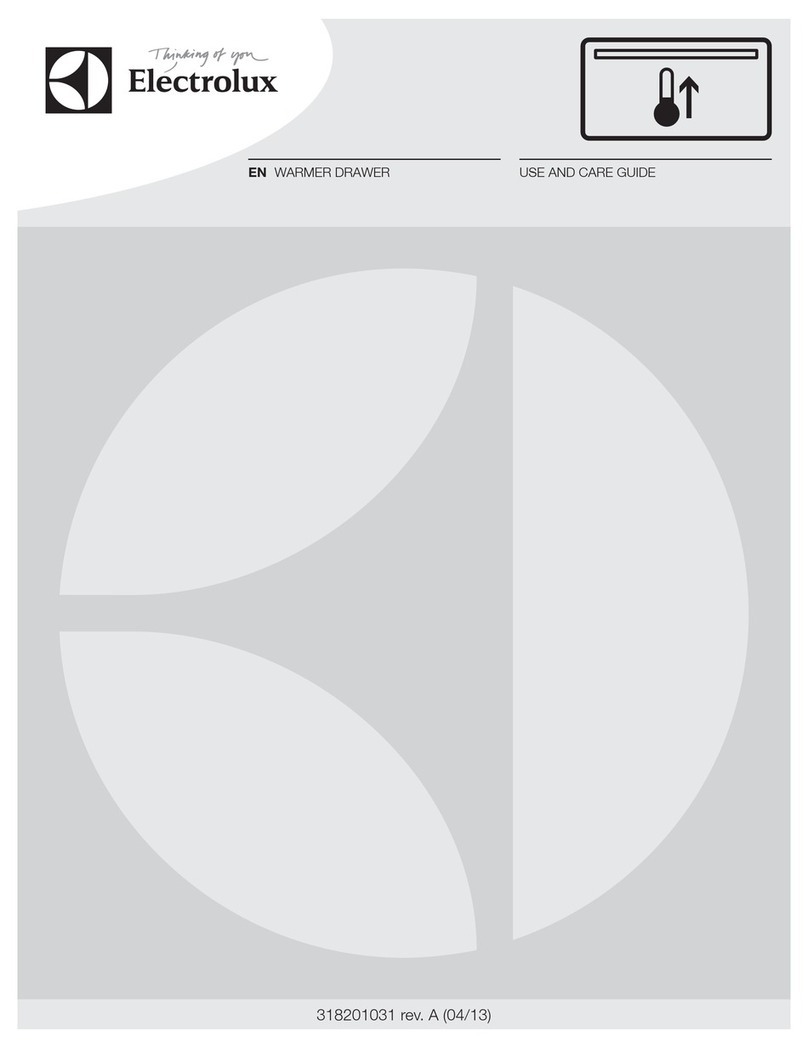 Electrolux WARMER DRAWER User manual
