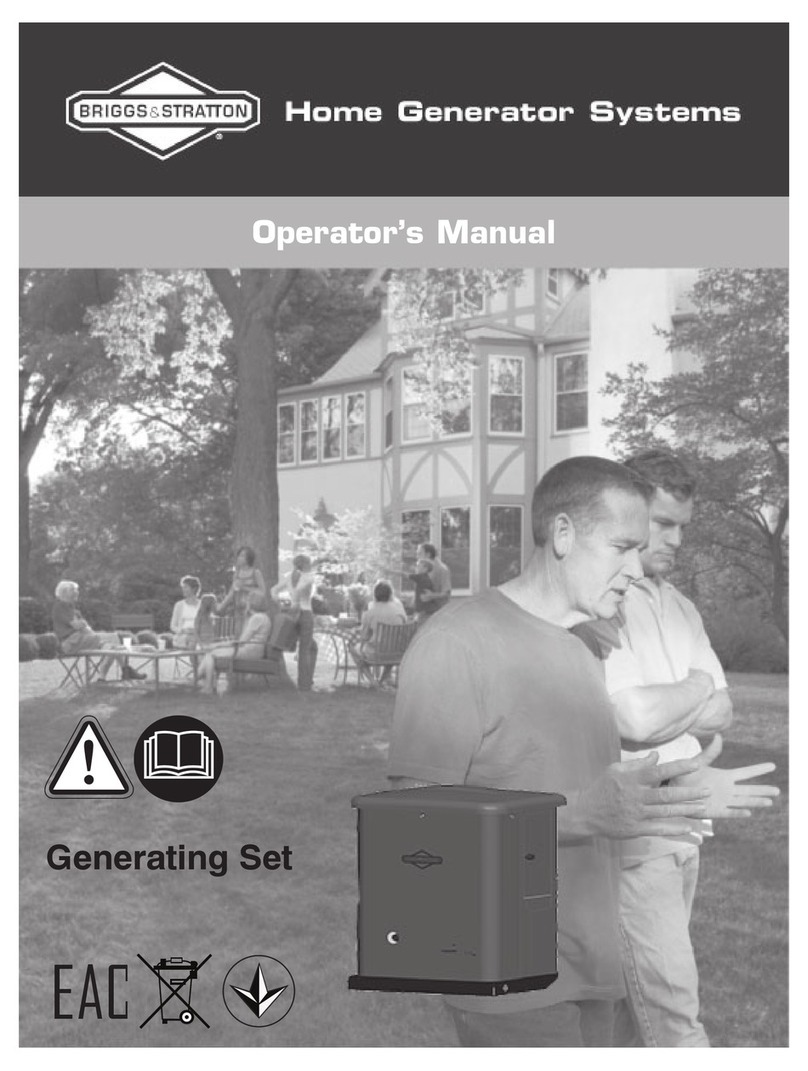 Briggs & Stratton 8kVA Generating Set User manual