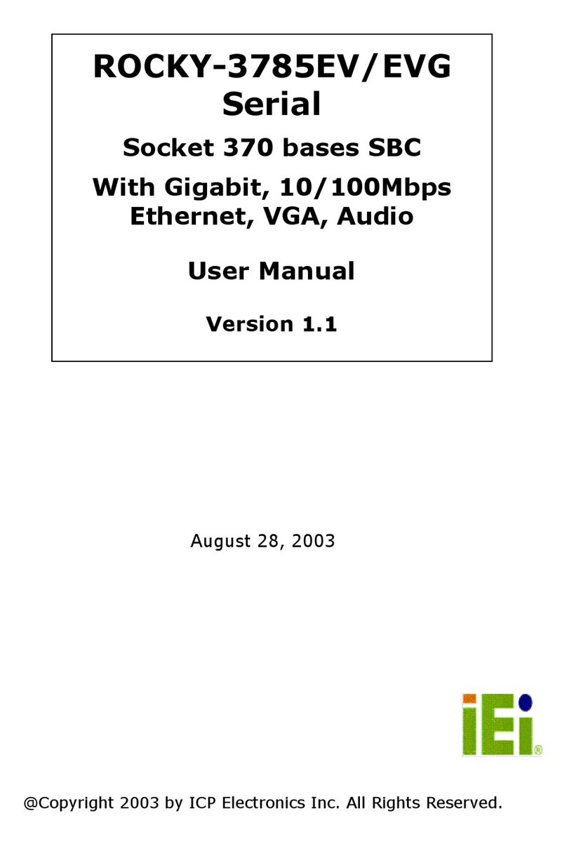 ICP Electronics ROCKY-3785EV Serial User manual