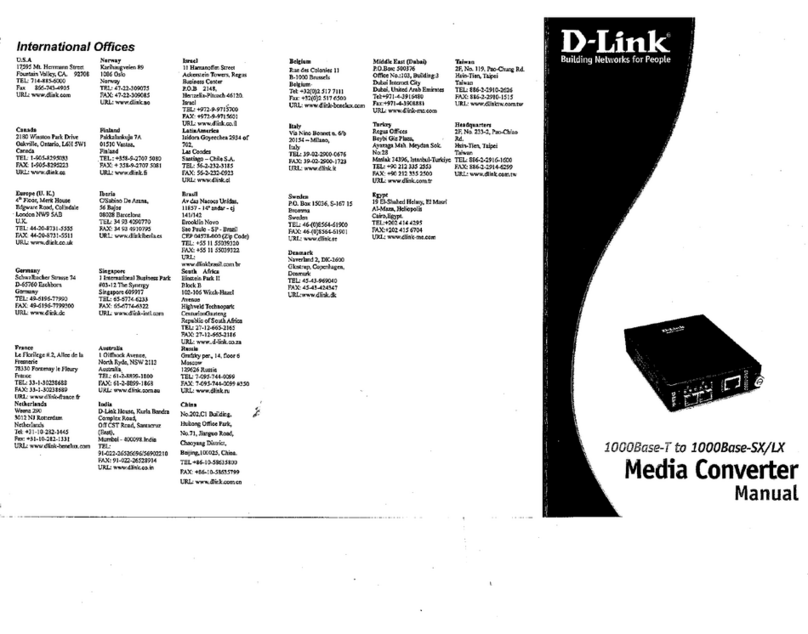 D-Link 1000BASE-SX User manual D-Link 1000BASE-SX User manual