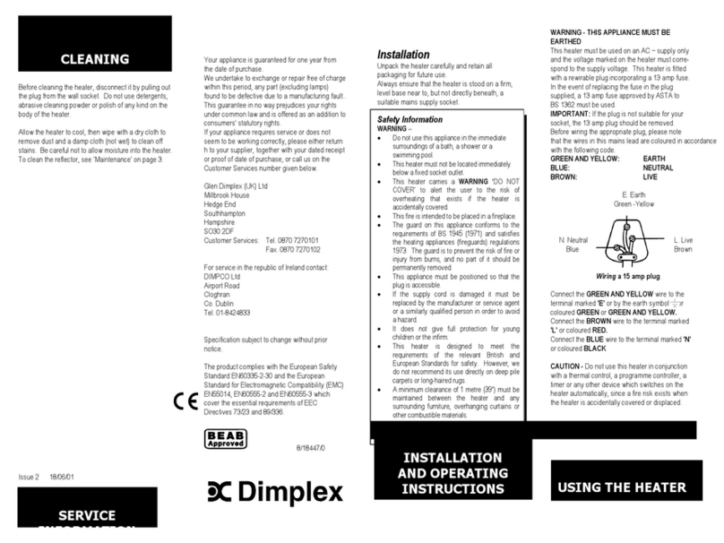 Dimplex Heater User manual