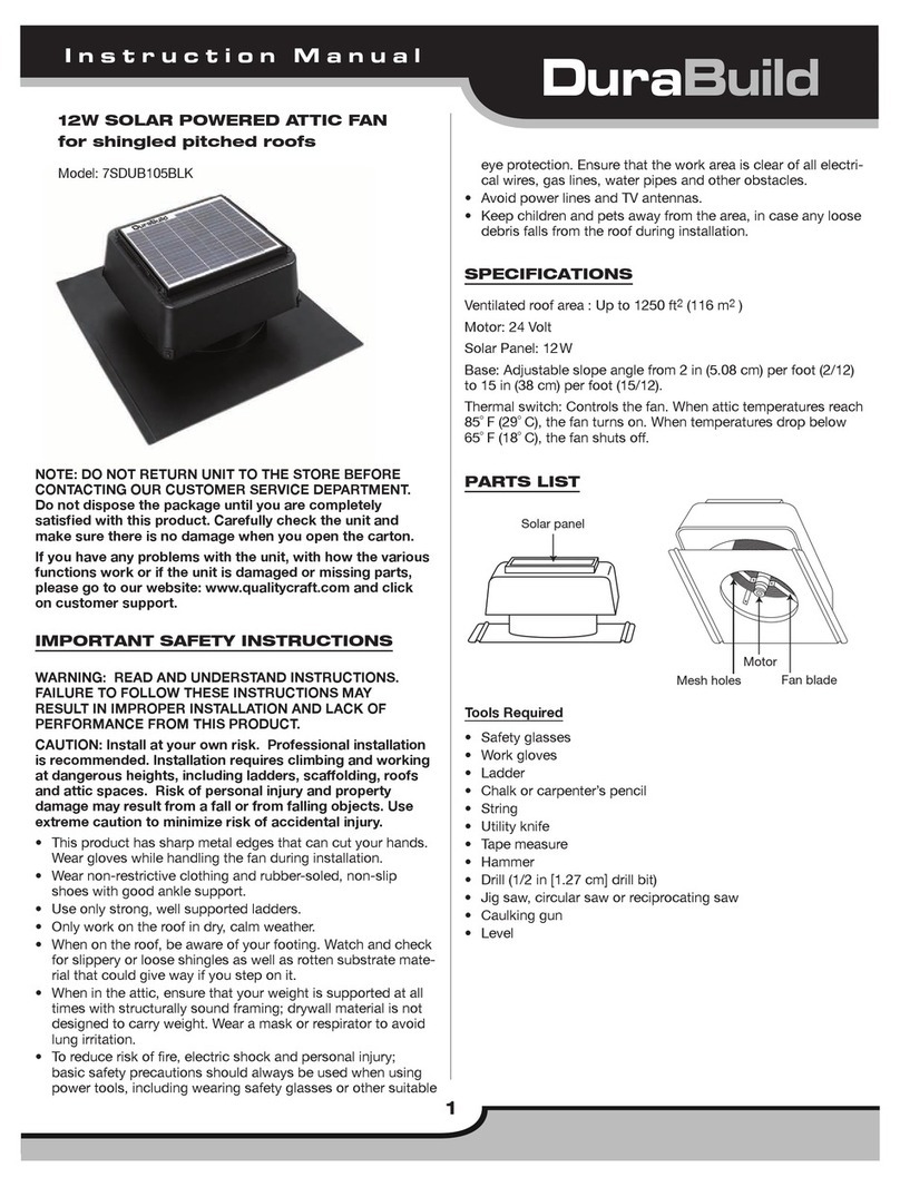 durabuild 7SDUB105BLK instruction manual