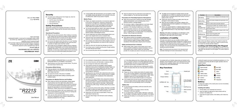 Zte R221S User manual