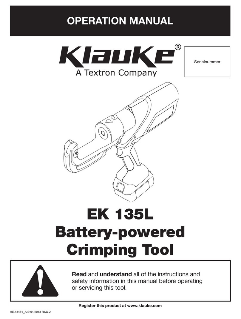 Klauke EK 135L Operation manual