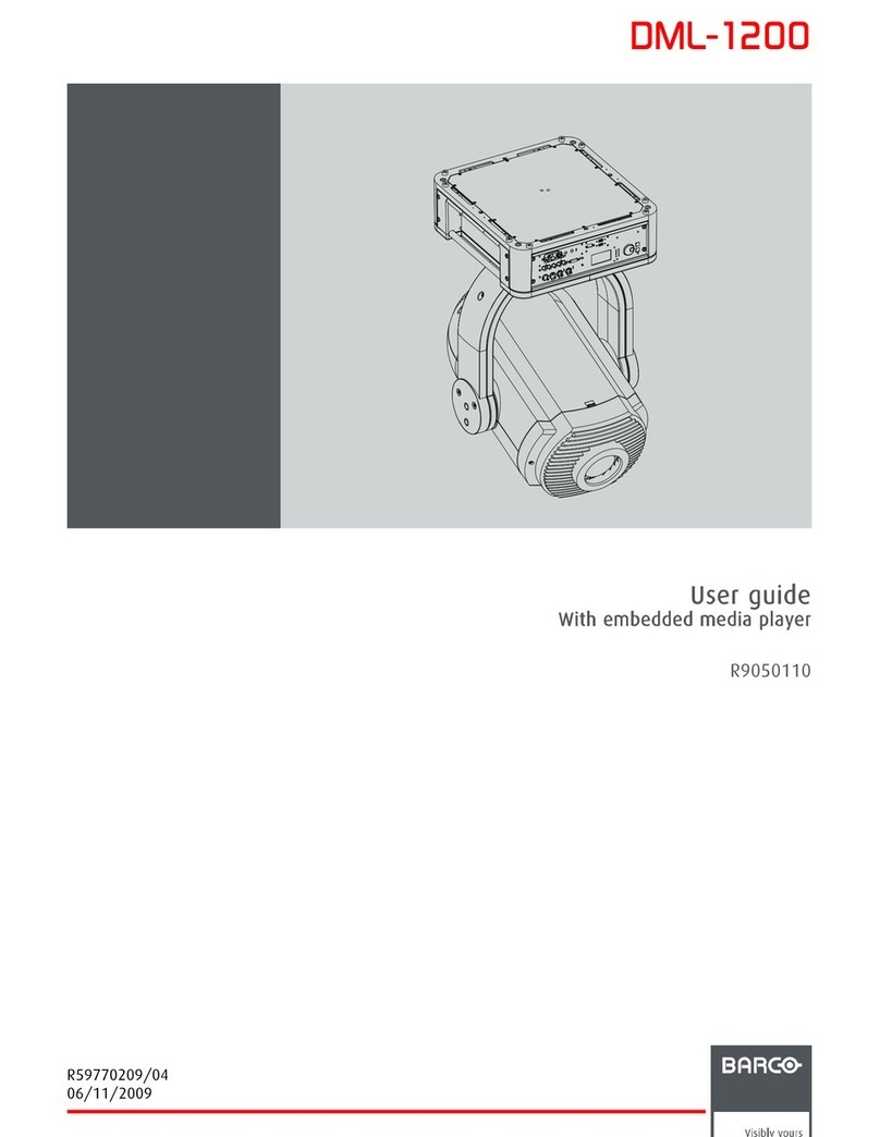 Barco DML-1200 User manual