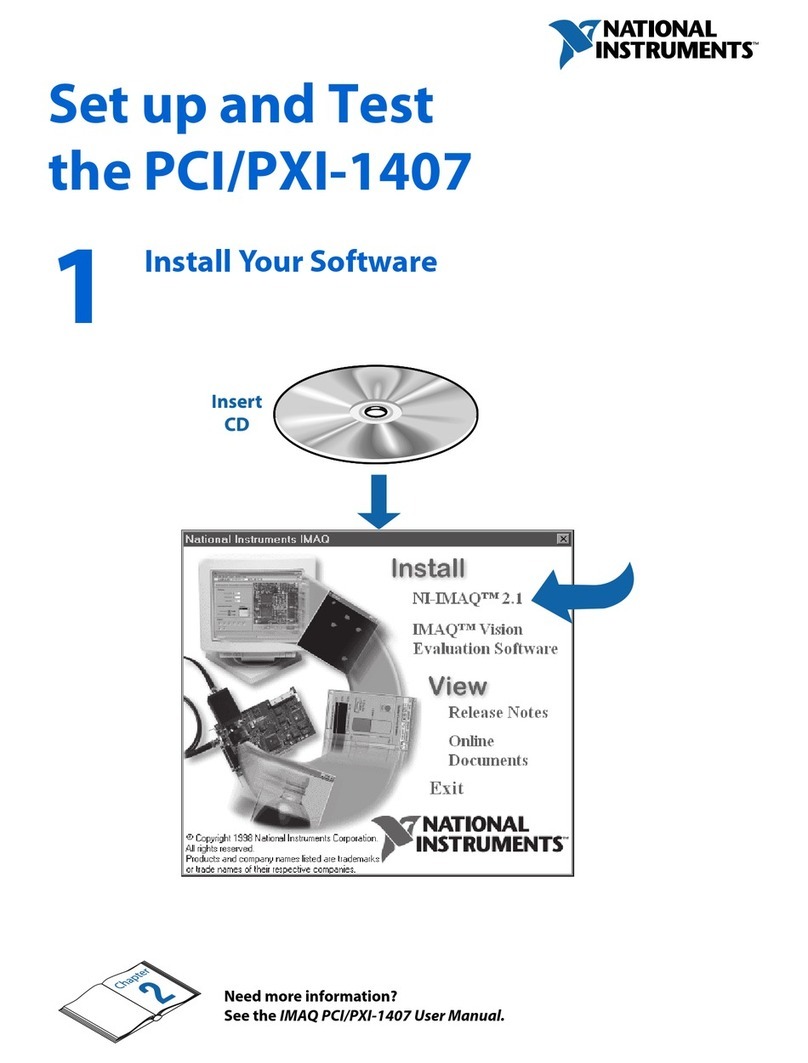 National Instruments PCI-1407 Setup and operation