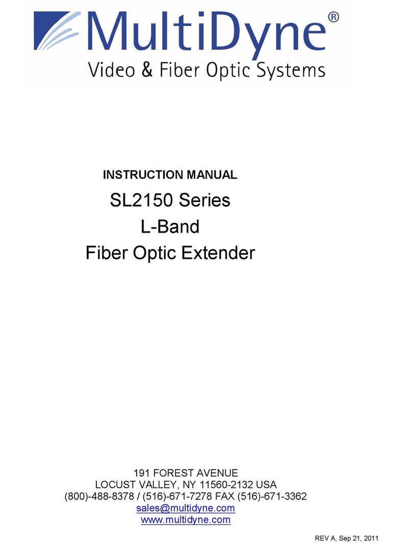 MultiDyne SL2150 Series instruction manual