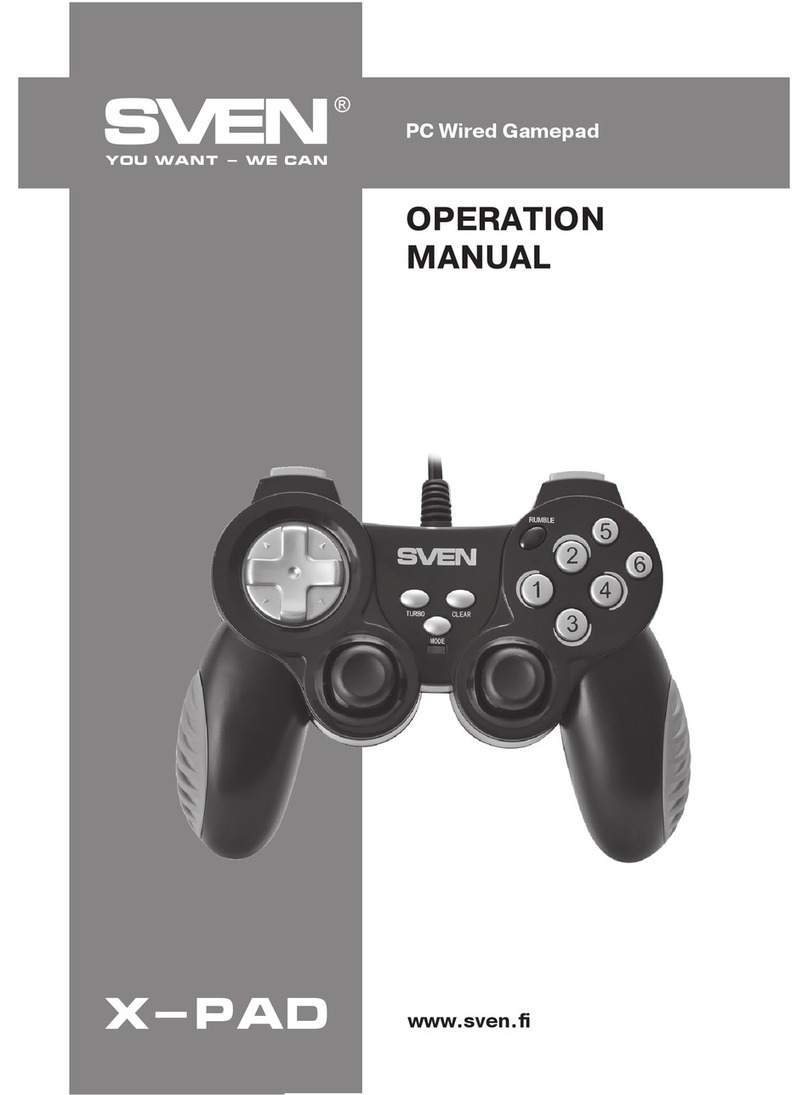 Sven X-PAD AERO Operation manual