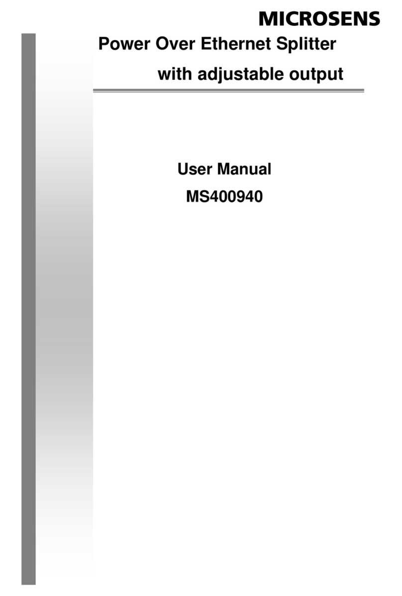 Microsens MS400940 user manual Microsens MS400940 user manual