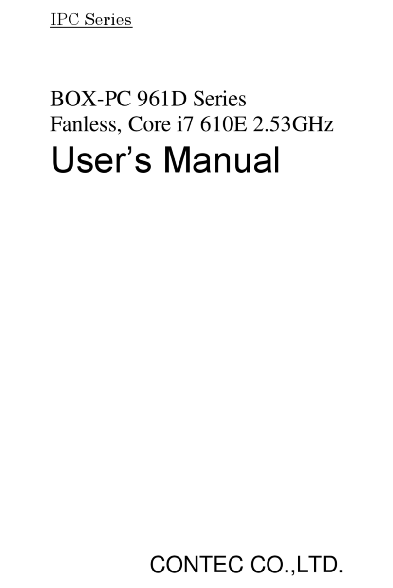 Contec BOX-PC 961D Series User manual