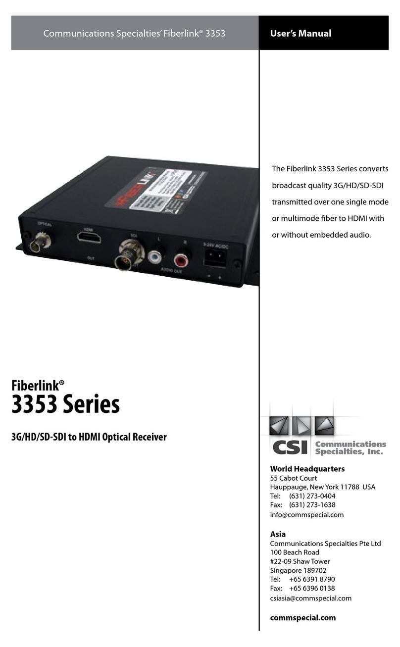 Fiberlink 3353 Series user manual