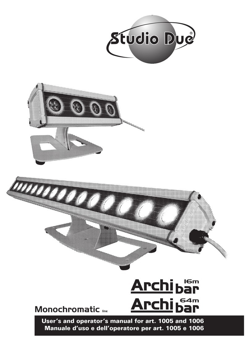 STUDIODUE Archibar 16m User's and operator's manual