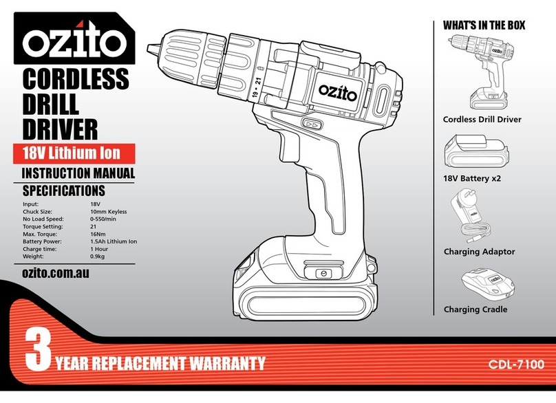 Ozito CDL-7100 instruction manual